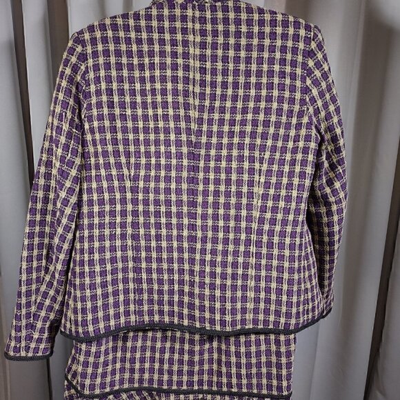 J.P.C. Purple/Gold Blazer And Skirt Size 12 - Picture 8 of 13